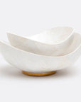 Made Goods Tarian Shell with Gold Base Bowl, 2-Piece Set